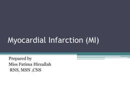 Myocardial Infarction (MI) File