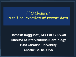 PFO Closure: a critical overview of recent data