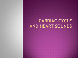 Cardiac Cycle and Heart Sound