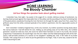 HOME LEARNING The Bloody Chamber