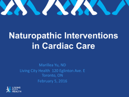 Naturopathic Interventions in Cardiac Care