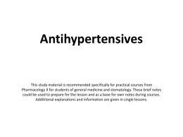 Antihypertenziva