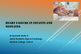 Heart Failure in infants and neonates- an approach
