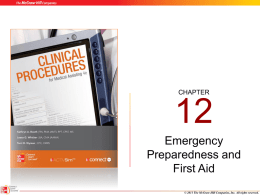 Emergency Preparedness and First Aid