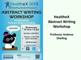 HealtheX Abstract Presentation 2015.ppsx