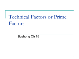 Prime Factors Image Quality Lecture Notes Page
