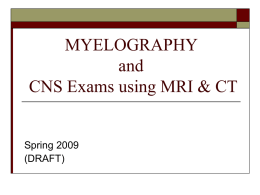 myelography - El Camino College
