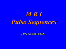 MRI Pulse Sequences