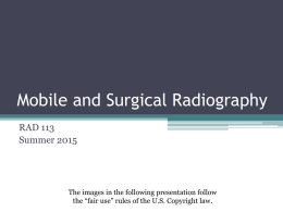 Surgical and Portable Radiography