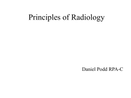 Principles of Radiology