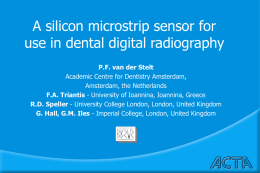 A Silicon Microstrip Sensor for Use in Dental Digital