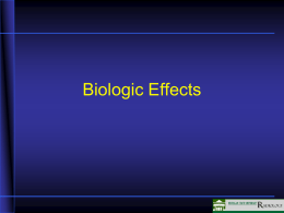 Biologic Effects - Michigan State University