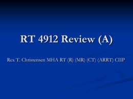 RT 4912 Review - Weber State University