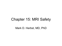 Chapter 15: MRI Safety - SPIn