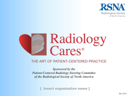 Patient-Centered Radiology