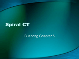 Spiral CT