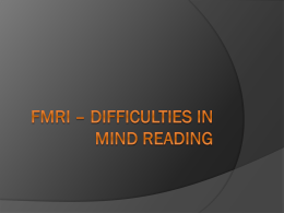 fMRI – a mind-reading method?