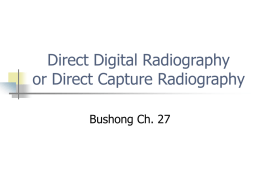 Direct Digital Radiography