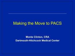 A Successful PACS Implementation - Dartmouth