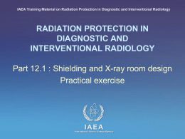 12. Shielding and X-ray facility design