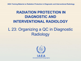 Organizing a QA program in diagnostic radiology