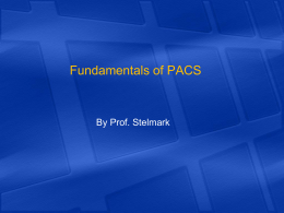 3. Fundamentals of PACS