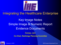 SINR and KIN Profiles - IHE Product Registry