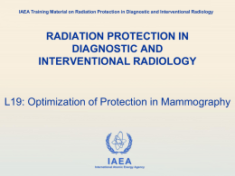 19. Optimization of protection in mammography
