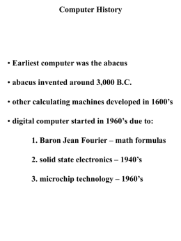 Chapter 23 Computer basics