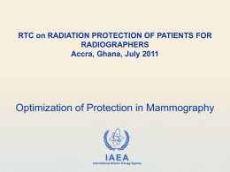 Lecture 10 Mammography Thur - International Atomic Energy Agency
