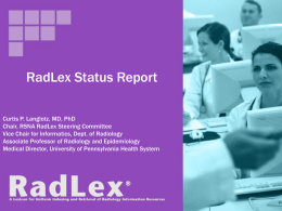 RadLex ECC Report