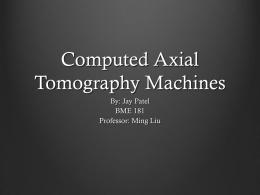 Computed Tomography Machines