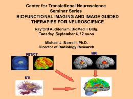 Biofunctional imaging and image guided therapies for Neuroscience