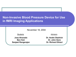 Non-Invasive Blood Pressure Device for Use in fMRI