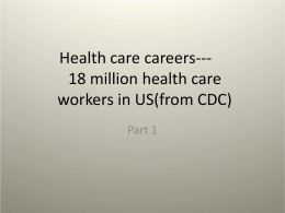 Health care careers
