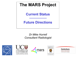MARS_talk_MAH_CERN - University of Canterbury