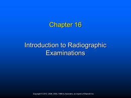 Introduction to Radiographic Examinations