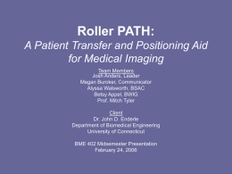 Roller PATH: A Patient Transfer and Positioning Aid for Medical