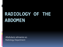Abdominal radiograph