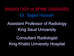 Lecture 10-Radiology of the Spinal Diseasesx