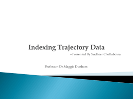 Indexing Trajectory Data.