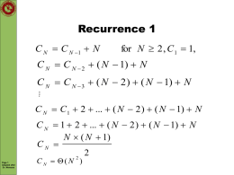 Recurrence 1