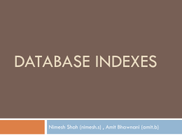 Database Indexes