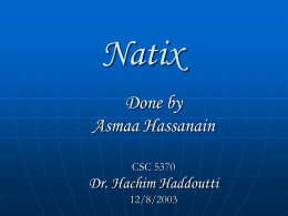 Natix - Al Akhawayn University