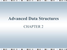 Chapter 2 Advanced Data Structures