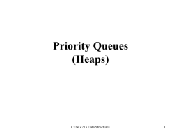 Priority Queues (Heaps) - Middle East Technical University