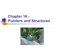 Chapter 16 - Structures