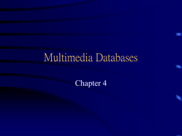 Introduction: Multimedia Databases