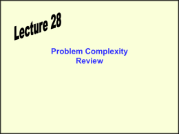 Problem Complexity