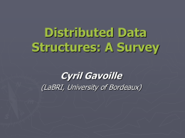 Distributed Data Structures A Survey